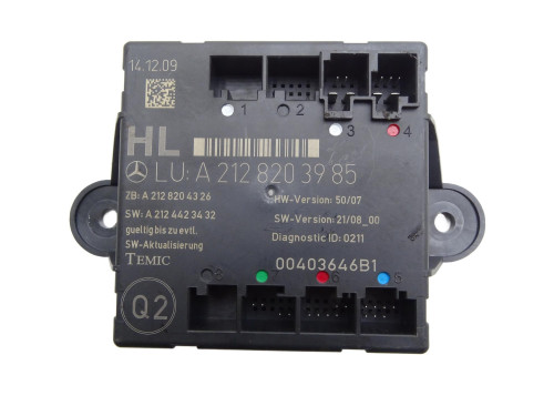 MODUŁ DRZWI LEWY TYŁ TYLNY STEROWNIK A2128203985 Mercedes C-klasa W204 - przód