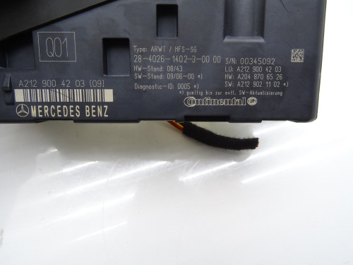 Oryginalny Moduł Sterownik Klapy Bagażnika A2129004203 Mercedes W204 | PARTLE.COM - zdjęcie 4 z 4