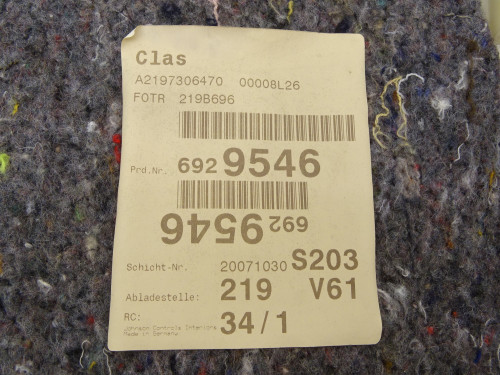 Boczek Drzwi Prawy Tył Mercedes CLS C219 A2197306470 - Oryginał | PARTLE.COM - nr części