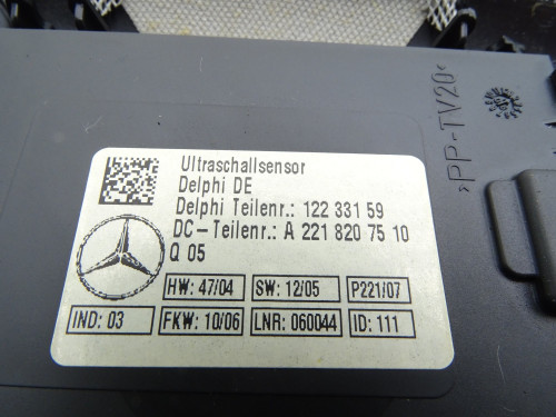 Oryginalny Czujnik Ruchu Alarmu Osłona Podsufitki A2218200149 Mercedes W221 | PARTLE.COM - zdjęcie 3 z 4