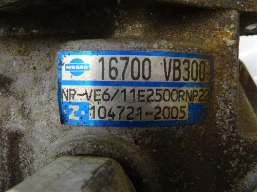 Używana Pompa Wtryskowa Paliwa RD28ETi/RD28T (16700VB300) do Nissan Patrol Y61 2.8 TDi - PARTLE.COM - zdjęcie 7 z 7