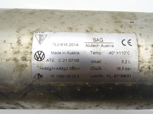 Zbiornik Powietrza Zawieszenia 7L0616201A Audi Q7 4L Używany Oryginał | PARTLE.COM - zdjęcie 5 z 5