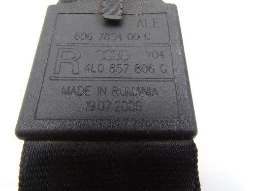 Pas Bezpieczeństwa Fotela Tylnego Audi Q7 4L (4L0857806C) - Oryginał PARTLE.COM - data produkcji