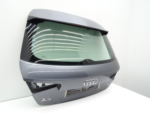 Oryginalna Klapa Bagażnika Szyba Tył Tylna Lotka Spoiler Audi A3 8V 3D LX7R 8V3827338 | PARTLE.COM - z szybą 3