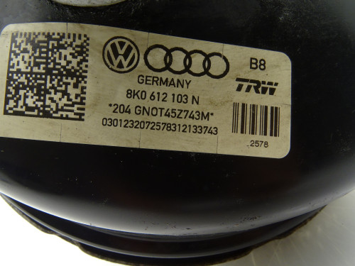 POMPA HAMULCOWA SERWO 8K0612103N Audi A4 B8 1.8 TFSI LIFT | Używane Oryginały PARTLE.COM - numer części