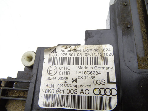 Reflektor Lewy Przód Audi A4 B8 LIFT 8K0941003AC Oryginał - PARTLE.COM - zdjęcie 9 z 9