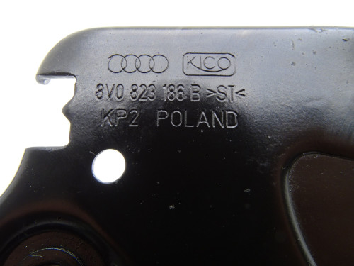 Oryginalny Rygiel Zamka Maski Audi A3 8V (8V0823186B) - PARTLE.COM - zamek z czujnikiem