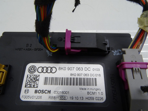 MODUŁ STEROWNIK KOMFORTU 8K0907063DC Audi A4 B8 LIFT - Oryginał PARTLE.COM - wtyczka