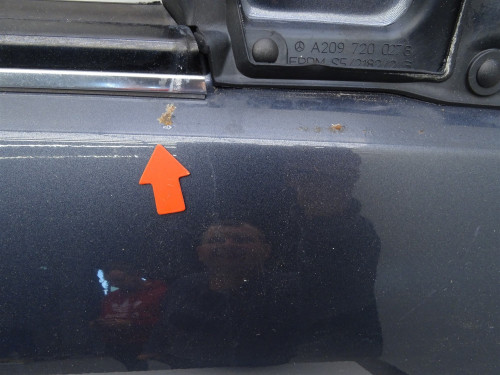 Drzwi Prawe Przód Mercedes CLK W209 LIFT Oryginalne Używane | PARTLE.COM - zdjęcie 4 z 9