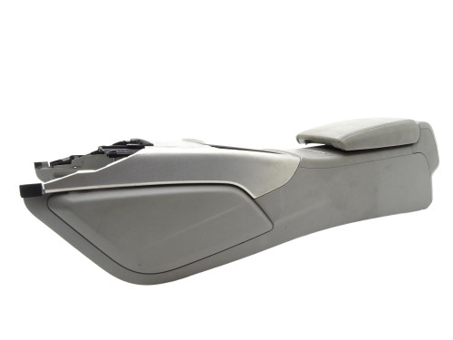 TUNEL ŚRODKOWY PODŁOKIETNIK SKÓRA SZARY KRATKA LY7G 4G0863244 Audi A6 C7 4G - przód