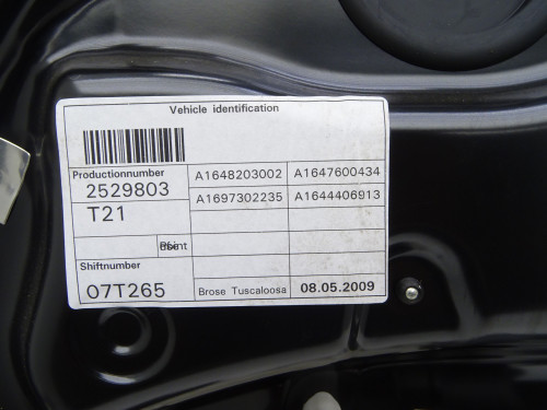 Drzwi Prawe Tył Mercedes ML W164 LIFT (197 07T265) - Oryginał PARTLE.COM - zdjęcie 14 z 14