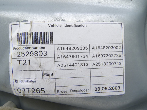 Używane Drzwi Lewe Przód Mercedes ML W164 LIFT - Oryginalna Część | PARTLE.COM - zdjęcie 14 z 14