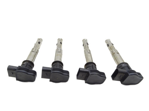 KOMPLET CEWKI ZAPŁONOWE 4 szt. 07K905715F Audi A4 B8 1.8 TFSI FL - przód