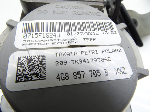 Pas Bezpieczeństwa Lewy Przód Audi A6 C7 4G (4G8857705B) - Oryginał PARTLE.COM - kolor pasa