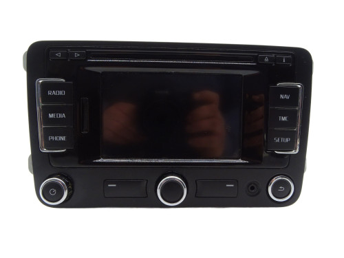 RADIO RADIOODTWARZACZ CD EKRAN WYŚWIETLACZ NAVI 3T0035192N Skoda Yeti I 5L - przód