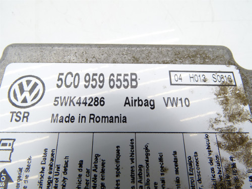 MODUŁ STEROWNIK AIRBAG 5C0959655B Skoda Yeti I 5L 2.0 TDI - Używany Oryginał PARTLE.COM - numer części