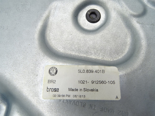 Podnośnik Szyby Lewy Tył Skoda Yeti I 5L0839401B Oryginał PARTLE.COM - zdjęcie 3 z 3