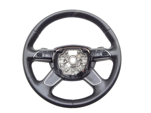 KIEROWNICA SKÓRA MULTIFUNKCJA MULTI ŁOPATKI 4G0419091P Audi A6 C7 4G - przód 1