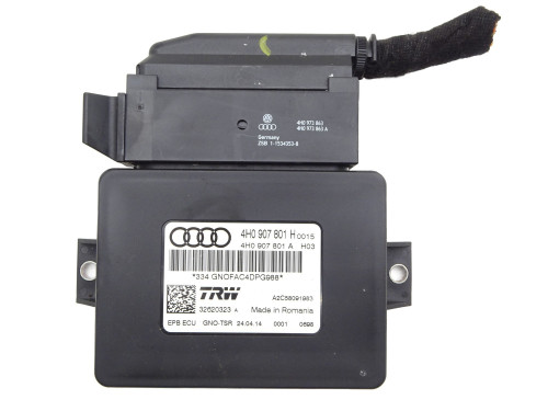 STEROWNIK MODUŁ HAMULCA RĘCZNEGO KOMPUTER KOSTKA 4H0907801H Audi A6 C7 4G - przód