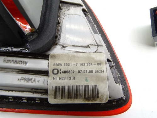 LAMPA PRAWY TYŁ TYLNA PRAWA W KLAPĘ 7162304 BMW E93 Cabrio - PARTLE.COM - lampa w błotnik