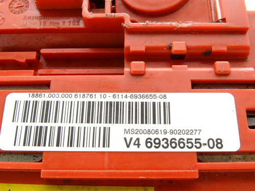 MODUŁ AKUMULATORA KLEMA PLUS DODATNI 693665508 BMW E90 E91 E92 E93 3.0 - Używane Oryginalne Części Samochodowe PARTLE.COM - zdjęcie 4 z 4