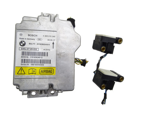 MODUŁ SENSOR AIRBAG PODUSZEK POWIETRZNYCH CZUJNIK 9165624 BMW E93 Cabrio - przód
