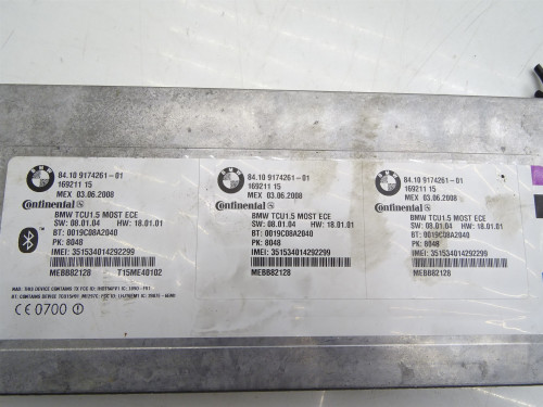 MODUŁ STEROWNIK BLUETOOTH 9174261 BMW E90 E91 E92 E93 - Używane Oryginalne Części PARTLE.COM - nr części