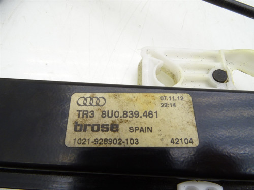 PARTLE.COM: Mechanizm szyby lewy tył Audi Q3 8U 11-18 (8U0839461) - Używany Oryginał - zdjęcie 3 z 3
