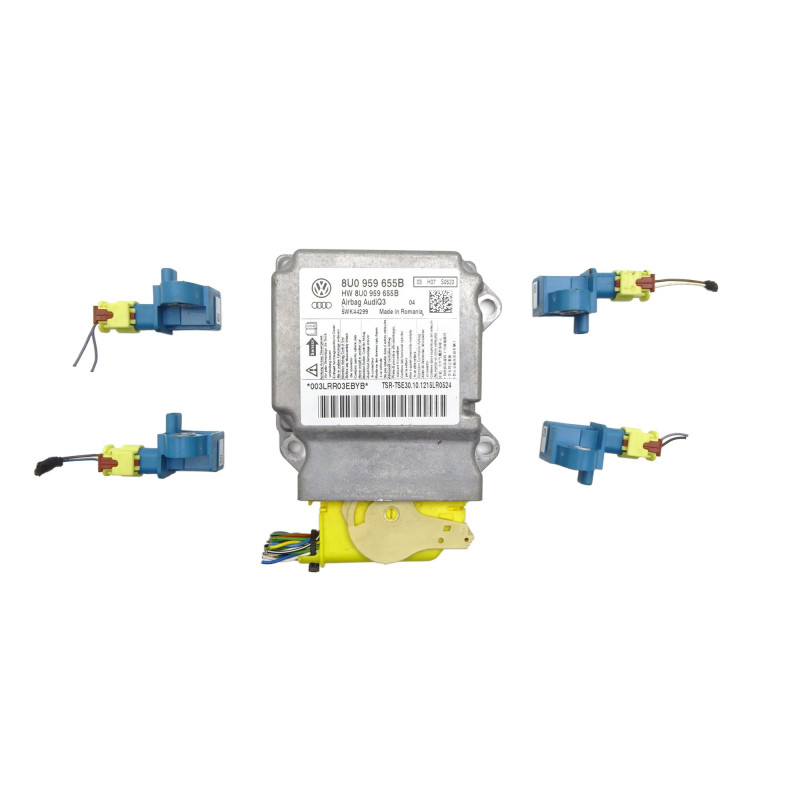 MODUŁ STEROWNIK AIRBAG 8U0959655B Audi Q3 8U 11-18r Używany Oryginał PARTLE.COM - przód