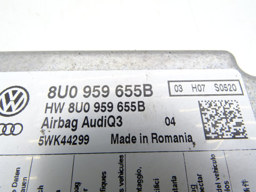 MODUŁ STEROWNIK AIRBAG 8U0959655B Audi Q3 8U 11-18r Używany Oryginał PARTLE.COM - numer części