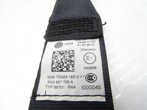 Pas bezpieczeństwa lewy przód VW Tiguan I 5N - Oryginalna część używana - PARTLE.COM - data produkcji