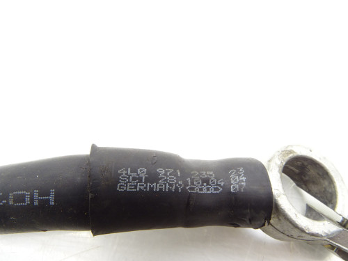 Klema Kabel Minusowa Ujemna 4L0971235 Audi Q7 4L 3.0 TDI - Oryginalne Używane Części Samochodowe PARTLE.COM - nr części