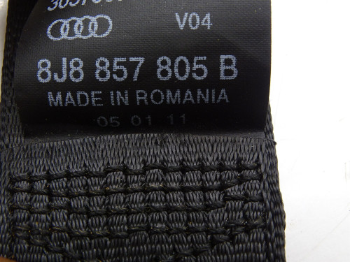 PAS BEZPIECZEŃSTWA LEWY TYŁ AUDI TT 8J 8J8857805B UŻYWANY ORYGINALNY PARTLE.COM - zdjęcie 3 z 3