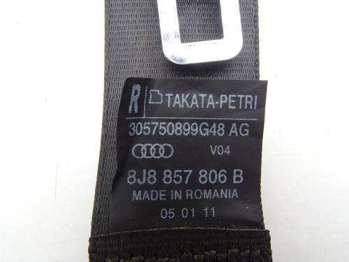 PAS BEZPIECZEŃSTWA PRAWY TYŁ PRAWA 8J8857806B Audi TT 8J - PARTLE.COM - data produkcji