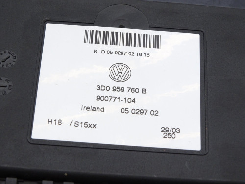 Używany Sterownik Moduł Komfortu Fotela 3D0959760B VW Phaeton - PARTLE.COM - zdjęcie 5 z 5