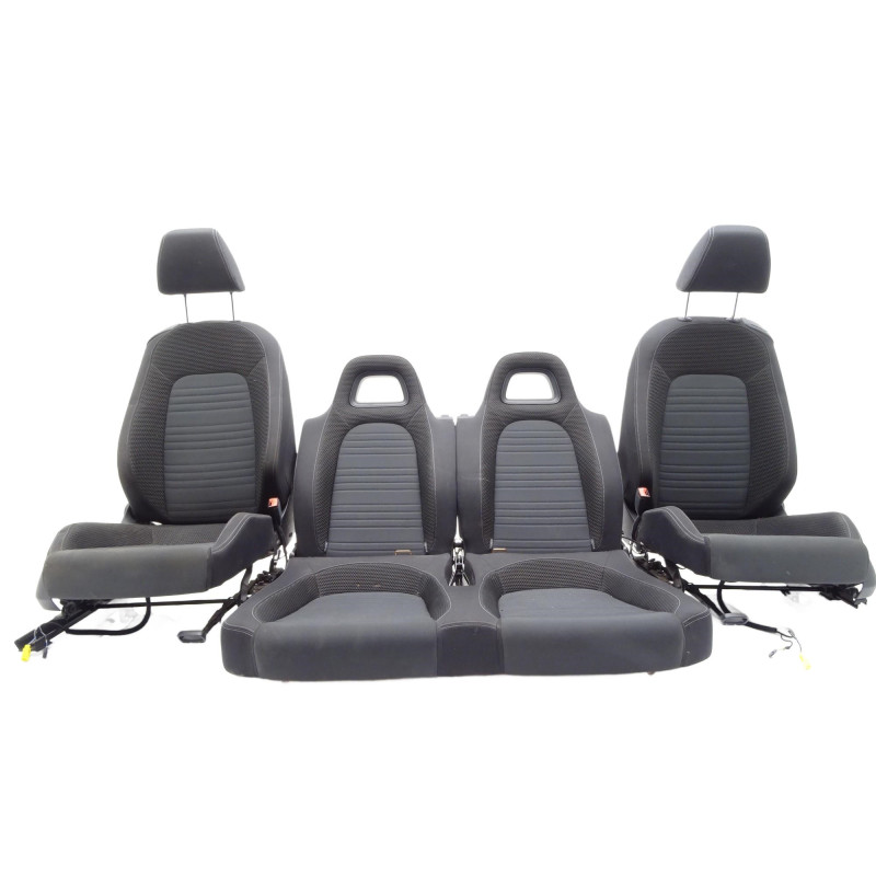 Komplet Foteli Kanapa Tył Prawy Lewy Fotel 1K8880242B VW Scirocco III - PARTLE.COM - przód