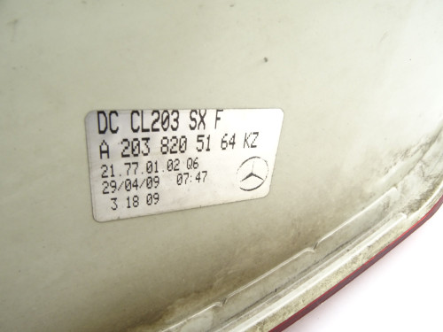 Lampa Lewy Tył Mercedes CLC 200 COUPE A2038205164 | Oryginalna Używana Część | PARTLE.COM - zdjęcie 8 z 8