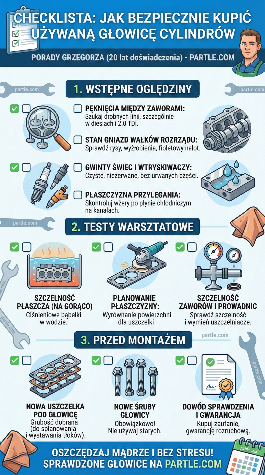 glowica cylindrow - poradnik jak kupic