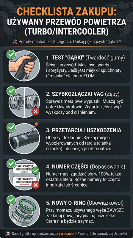 jak kupic uzywany przewod powietrza