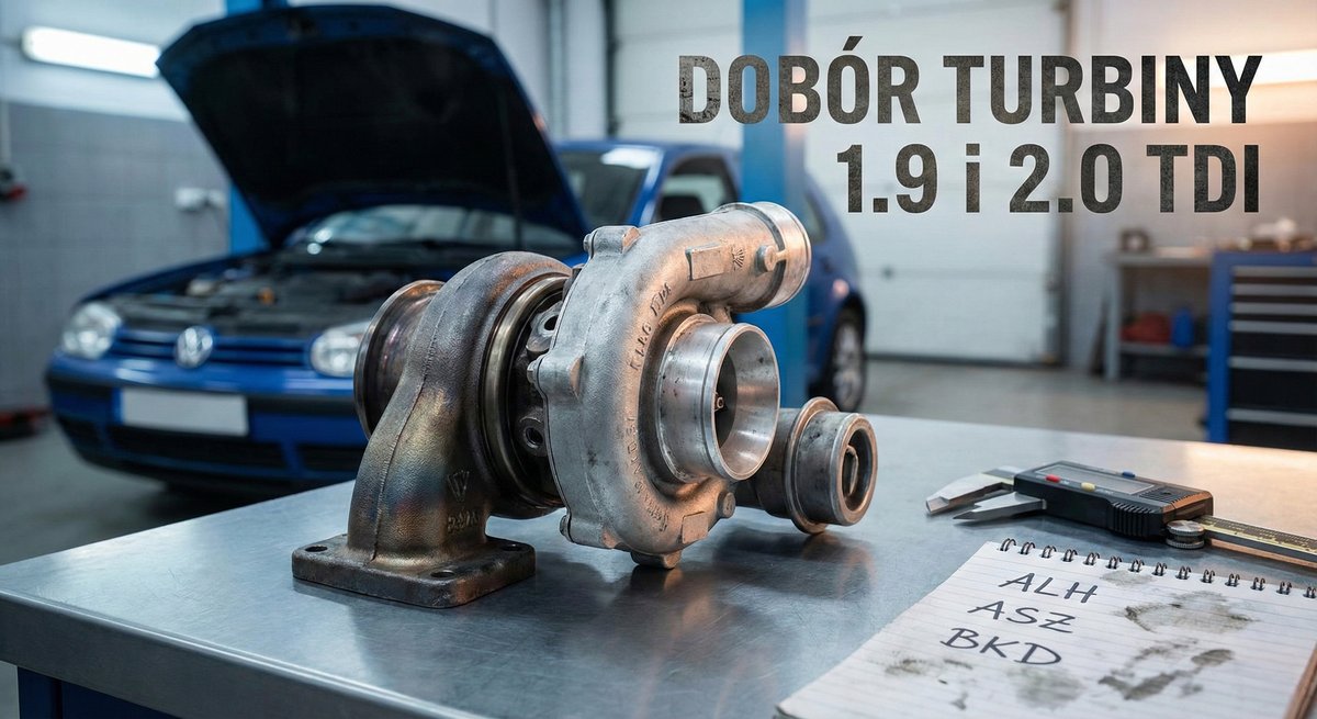 Dobór turbosprężarki po kodzie silnika 1.9 i 2.0 TDI – Poradnik VAG