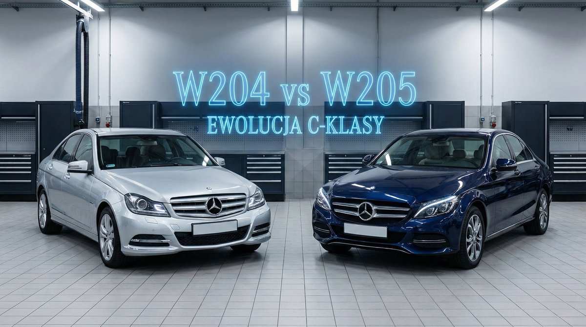 Mercedes C-klasa kompleksowe porównanie W204 i W205