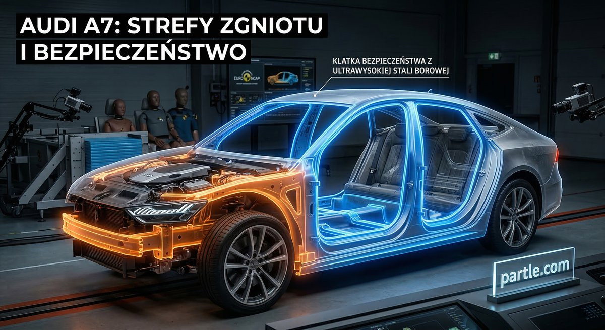 Systemy bezpieczeństwa w Audi A7 – strefy zgniotu i radary