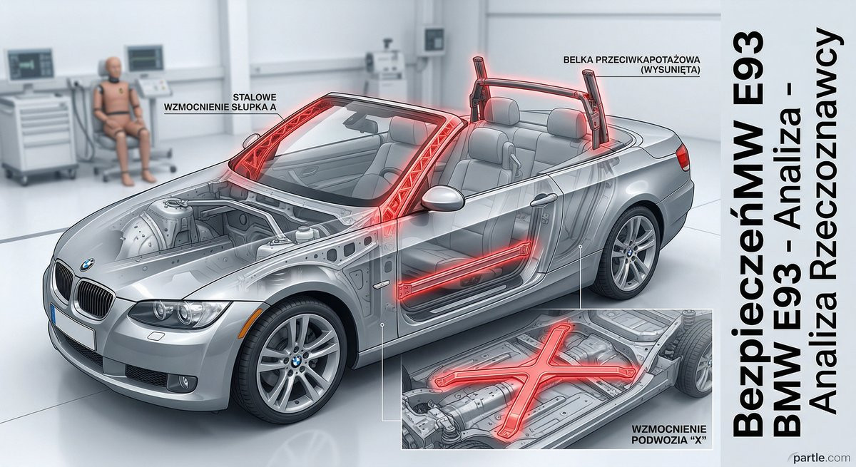 Bezpieczeństwo BMW E93 Cabrio – Systemy, strefy zgniotu i Rollover