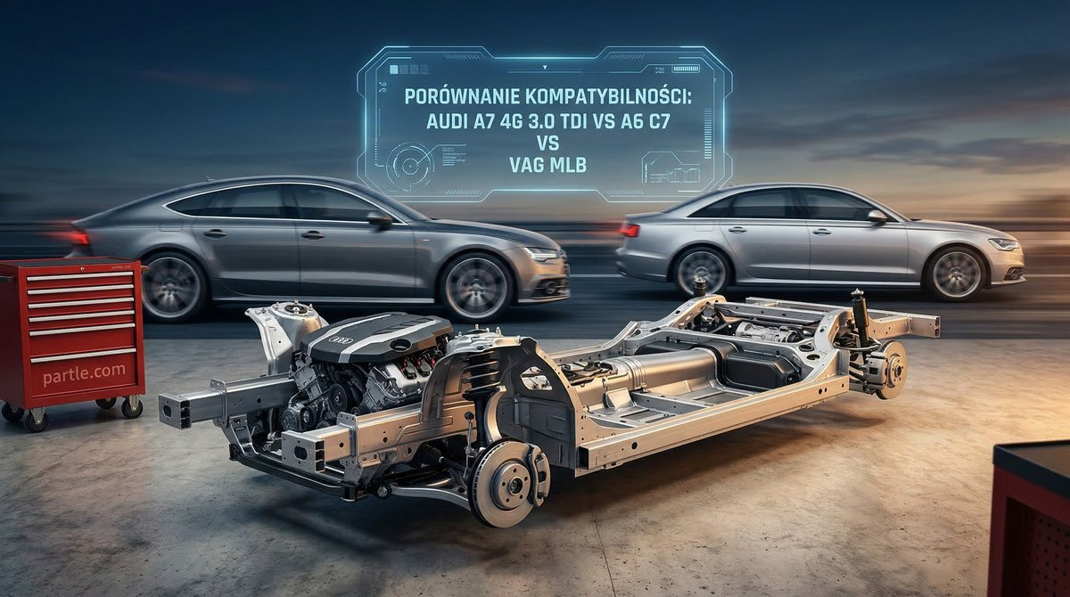 Audi A7 4G 3.0 TDI - Inżynierska Analiza Części VAG w tym Kompatybilności