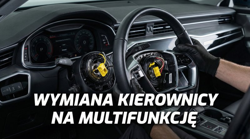 Wymiana kierownicy na multifunkcyjną – jak dobrać taśmę i poduszkę?