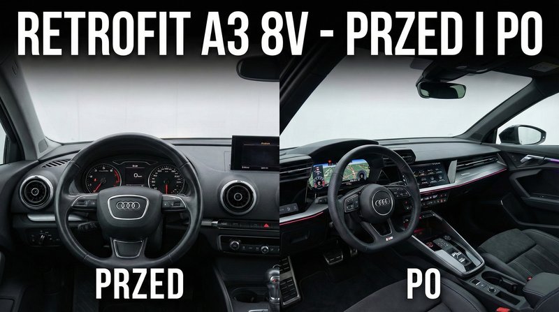 Retrofit Audi A3 8V – jak zmienić "golasa" w wersję Premium? Virtual Cockpit i MMI.