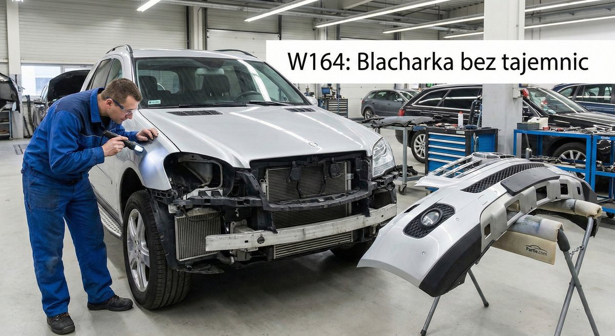 Operacja "Blacharka" w Mercedesie ML 280 CDI Sport (W164). Jak nie stracić nerwów i pieniędzy na spasowaniu?