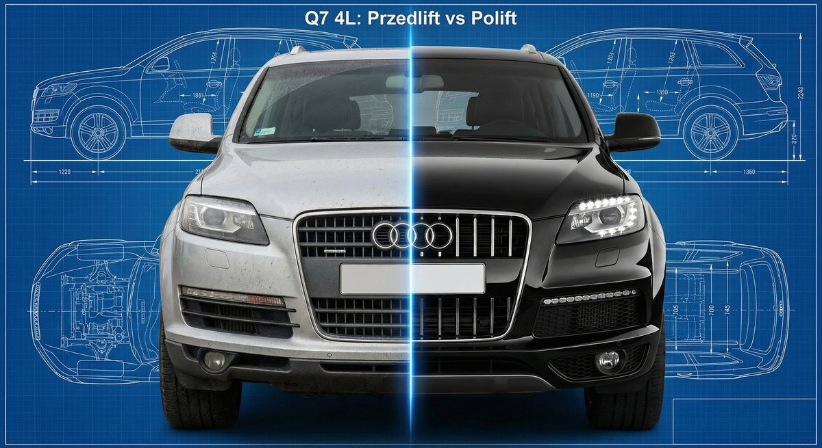 Blacharka w Audi Q7 4L (2005–2015). Jak nie zbudować "Frankensteina"? Analiza różnic, materiałów i pułapek liftingowych.