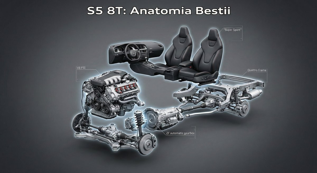 Anatomia Potwora: Audi S5 8T (4.2 FSI). Kto tak naprawdę zbudował Twoje auto i co z tego wynika?